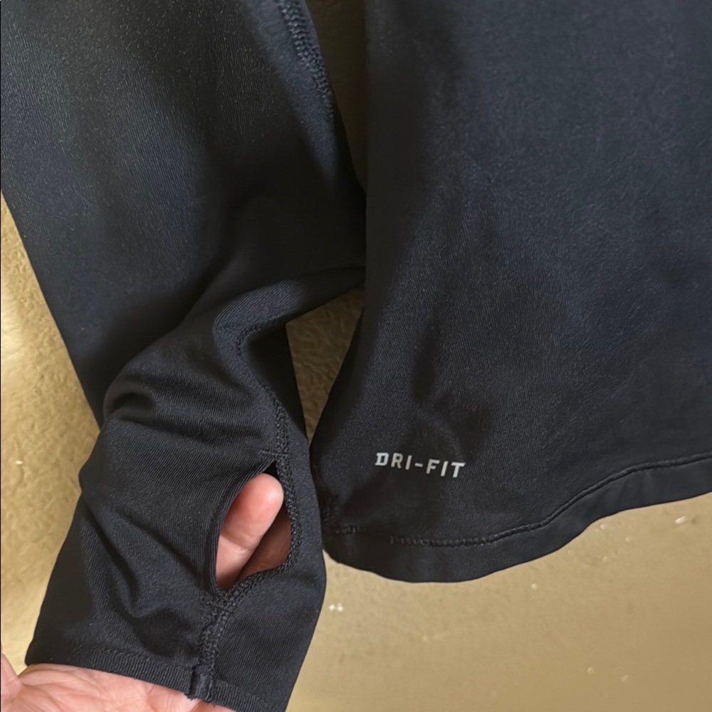 Nike Black High Collar Long Sleeve Top - Picture 2 of 6